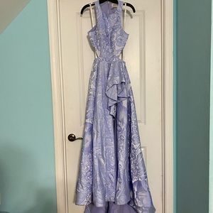 Sherri Hill light blue high-low dress